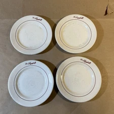 Group Of 4 Berghoff’s Restaurant Plates Buffalo China Chicago As Is INV-B3104