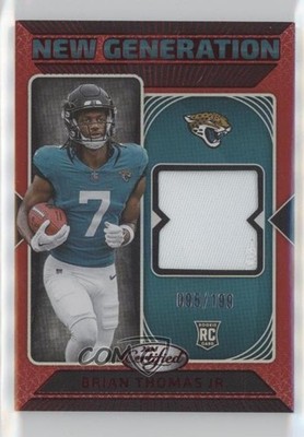 2024 Certified New Generation Jerseys Red Mirror Brian Thomas Jr Rookie RC 1e8u