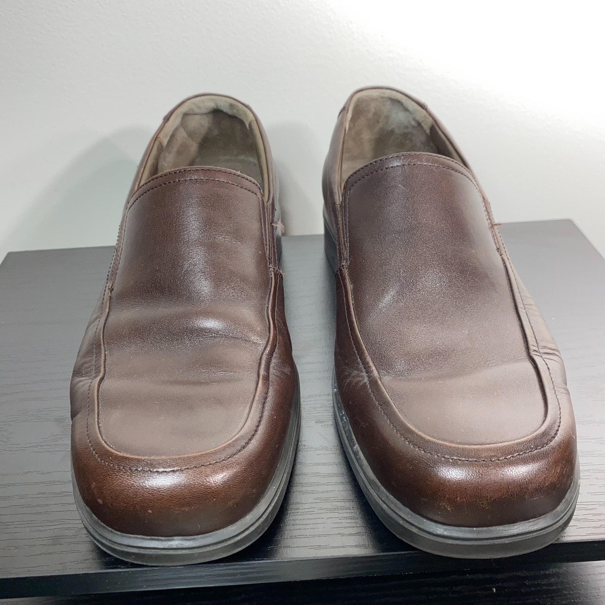 Mephisto Air-Jet Shoes Mens Size 9 Brown Leather Slip On  display picture 3