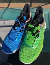 New UNDER ARMOUR Curry Flow 9 Sesame Street Bert & Ernie Size 14 Blue Green