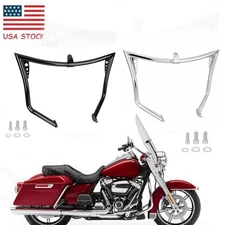 Chrome/Vivid Black Engine Guard Highway Crash Bar For Harley Touring Model 97-08