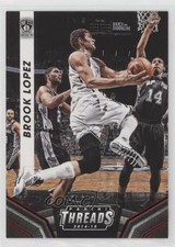 2014-15 Panini Threads Century Proof Red /199 Brook Lopez #22 d3b