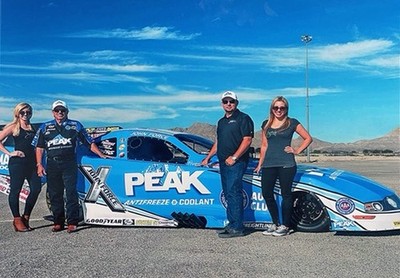 ''VRHTF NHRA COURTNEY, JOHN, ROBERT HIGHT & BRITANY FOR PEAK FUNNY CAR 8'' X 10''PH