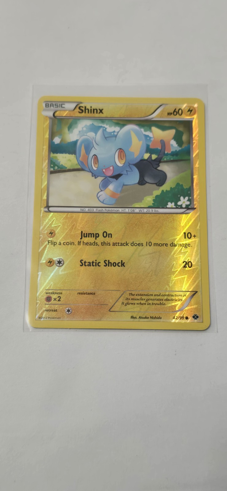 Pokemon -  Shinx - 42/99 - Reverse Holo - Next Destinies - NM/M