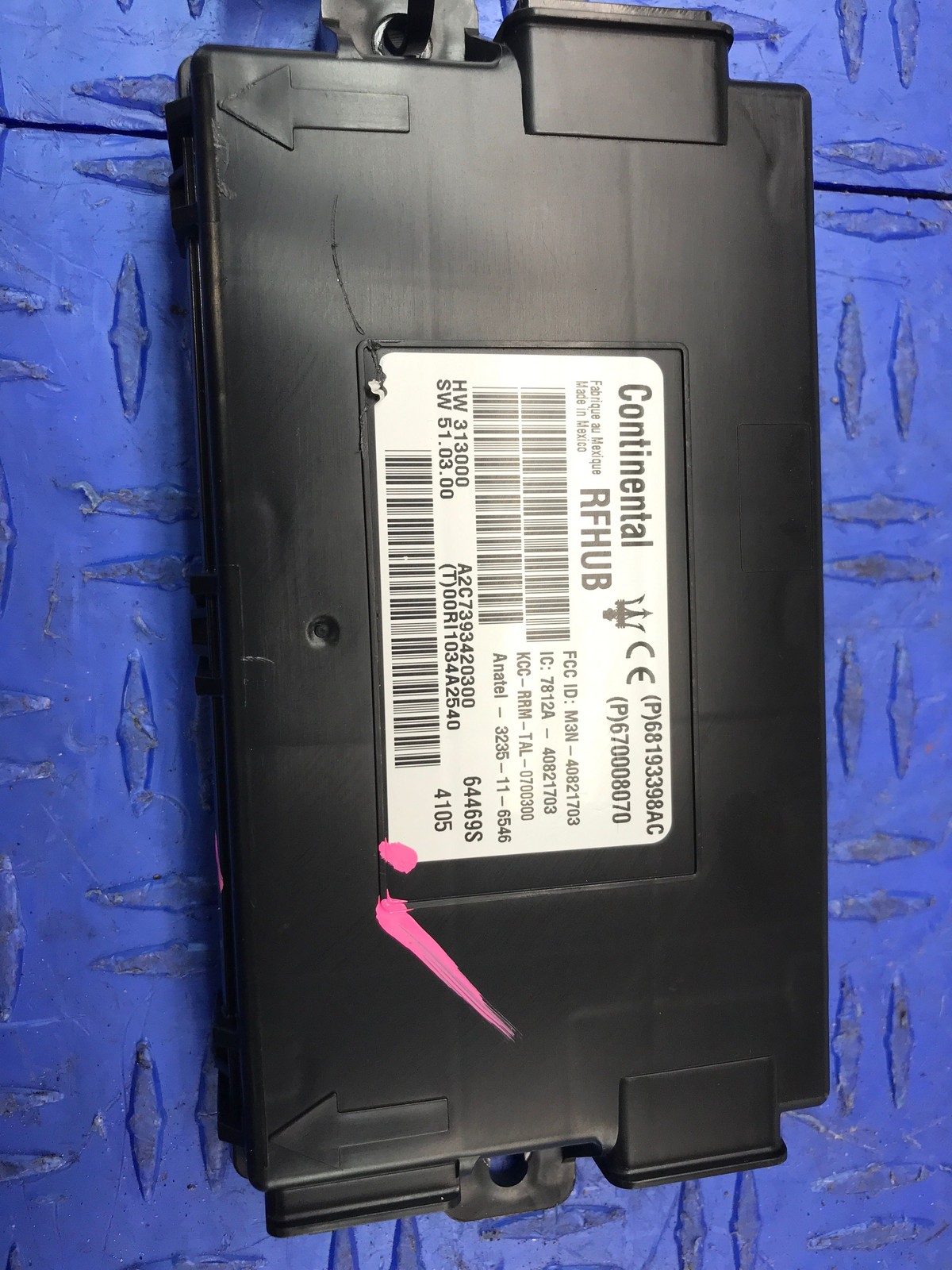 2014 2015 2016 MASERATI GHIBLI M157 PASSIVE ENTRY ELECTRONIC CONTROL MODULE ECU