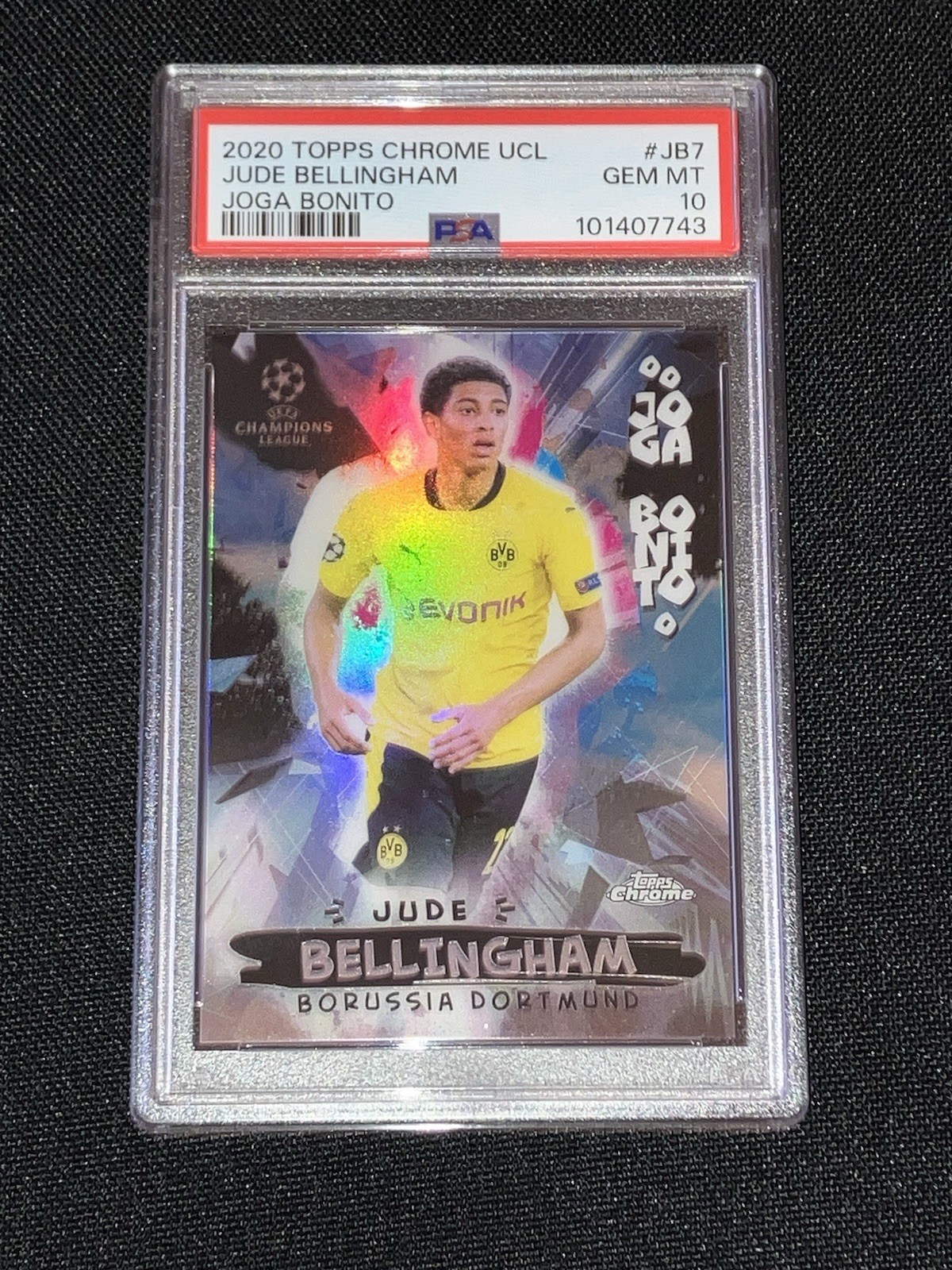 2020-21 Topps Chrome UCL #JB-7 Joga Bonito Rookie RC Jude Bellingham PSA 10