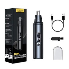 USB Rechargeable Electric Nose Ear Hair Trimmer Eyebrow Facial Grooming Tool