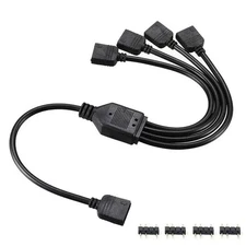1 to 4 RGB Splitter Cable 5V 3Pin ARGB LED Strip Connector Extension