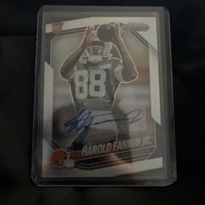 2025 Panini Prizm Harold Fannin Jr Auto Silver (RC, AU) Browns