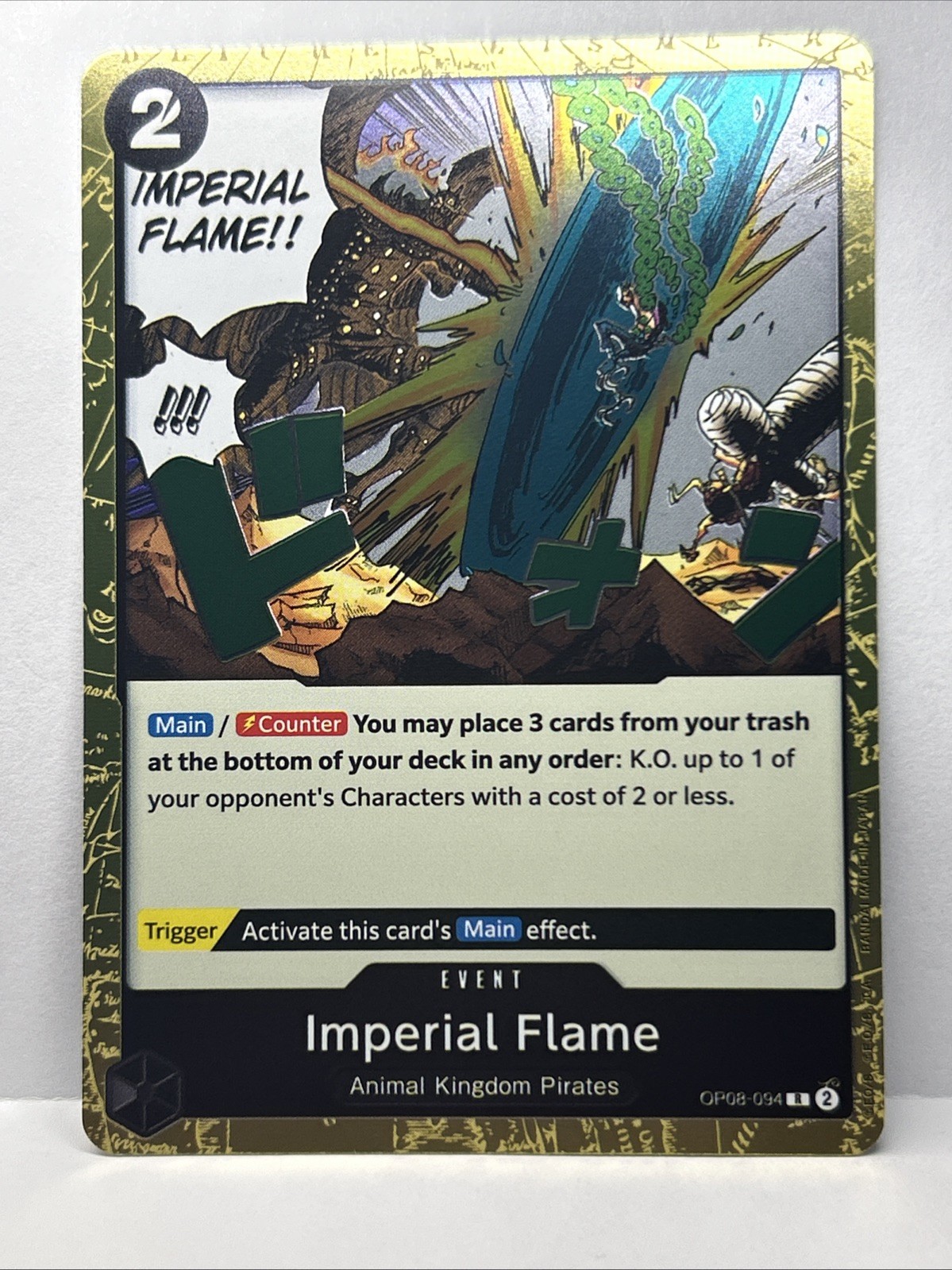 2024 One Piece Japanese Two Legends Imperial Flame Foil Rare #OP08-094