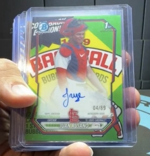 2026 Bowman Chrome Juan Rujano 1st Packfractor Auto /89 