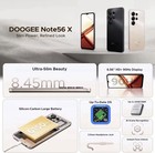 DOOGEE Note56 X Android 16 Smartphone 24GB 64GB 6.56” HD+ 6150mAh Battery FaceID