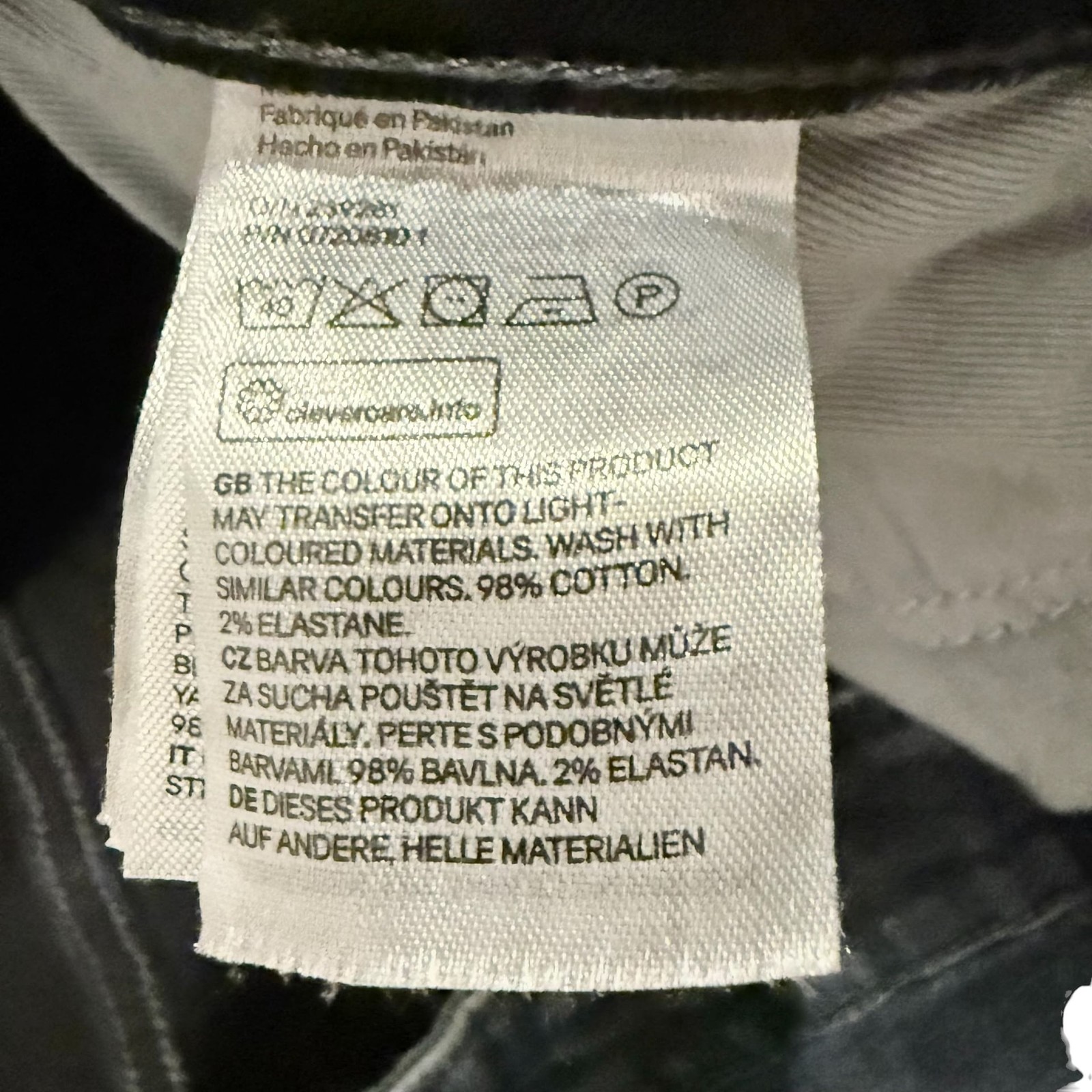 H&M Divided Men's Blue Acid Wash Skinny Moto Biker Jeans 38X32 thumbnail 4