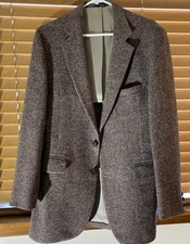 Vintage Harris Tweed Handwoven Scottish Wool Men  s Vintage Blazer