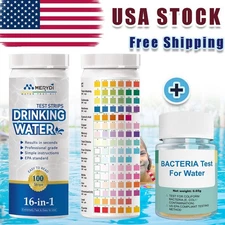 17 in 1 Drinking Water Test Kit (100pcs) for Well & Tap,+E.coli Bacteria Tests