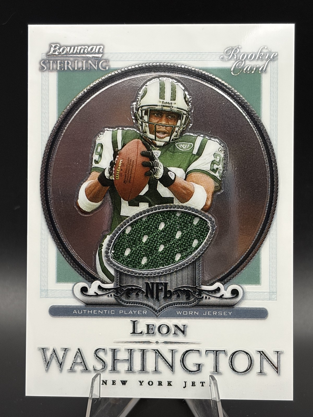 #BS-LWA Leon Washington 2006 Bowman Sterling Rookie Patch New York Jets