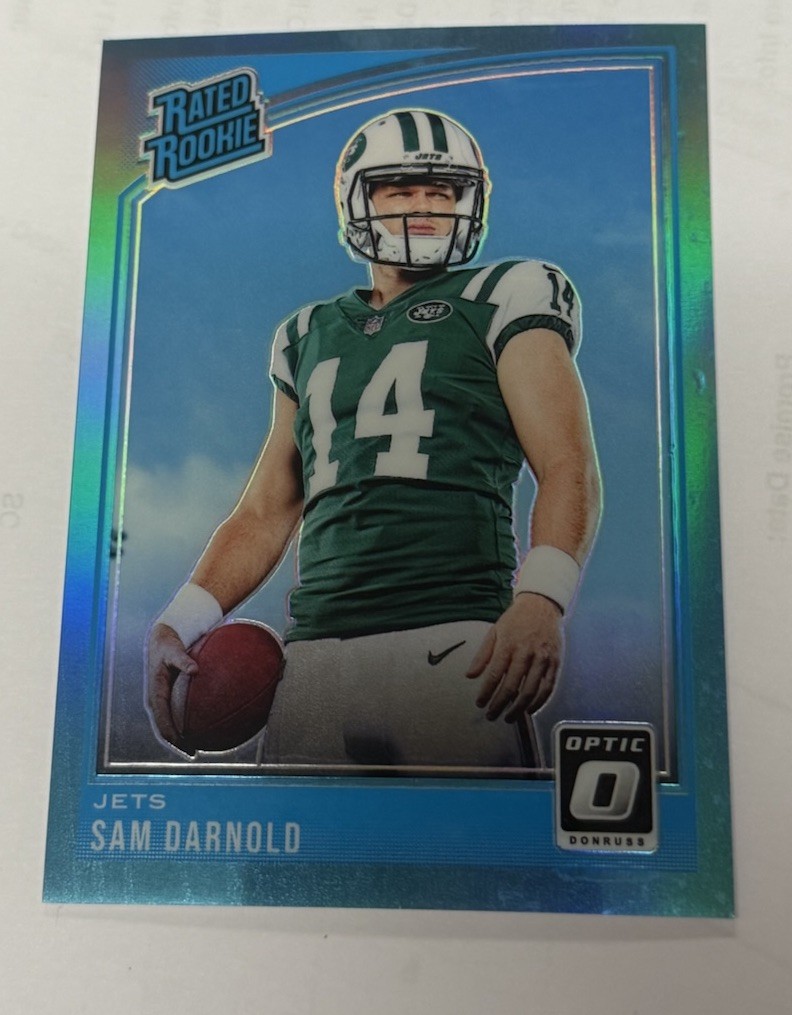 2018 Donruss Optic - Rated Rookie Sam Darnold #151 Aqua Prizm /299 (RC)