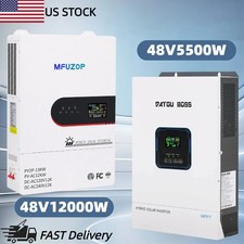 48V 5.5KW/12KW Solar Hybrid Inverter Off Grid MPPT Charger Controller Pure Sine