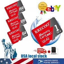 128GB 256GB 1TB Micro SD Card Memory Card TF Card with Free Adapter High Speed