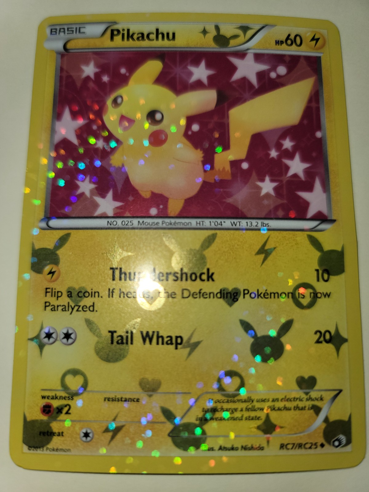 Pikachu Holo RC7/RC25 Legendary Treasures: Radiant Collection MP