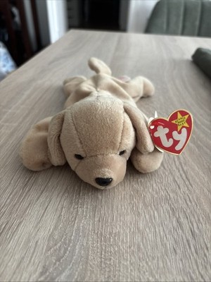 Ty Beanie Babies Fetch Hund mit Tag 1998 Sehr Guter Zustand