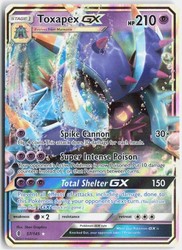 Toxapex GX 57/145 Guardians Rising Ultra Rare Holo