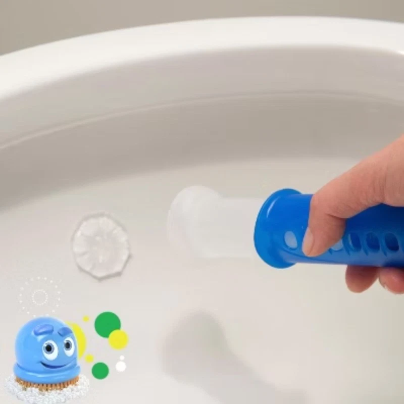 Scrubbing Bubbles Rainshower Scent Fresh Gel Toilet Cleaning Stamp - Image 2 of 4