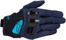 Alpinestars Chrome V2 Gloves - Dark Blue/Hawaiian Ocean Motorcycle Motorbike
