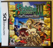 Etrian Odyssey III: The Drowned City Nintendo DS Complete CIB Poster/Skill Guide