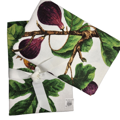 NWT Williams Sonoma Cotton Linen FIG Tea Towels Set of 2 Made in Italy