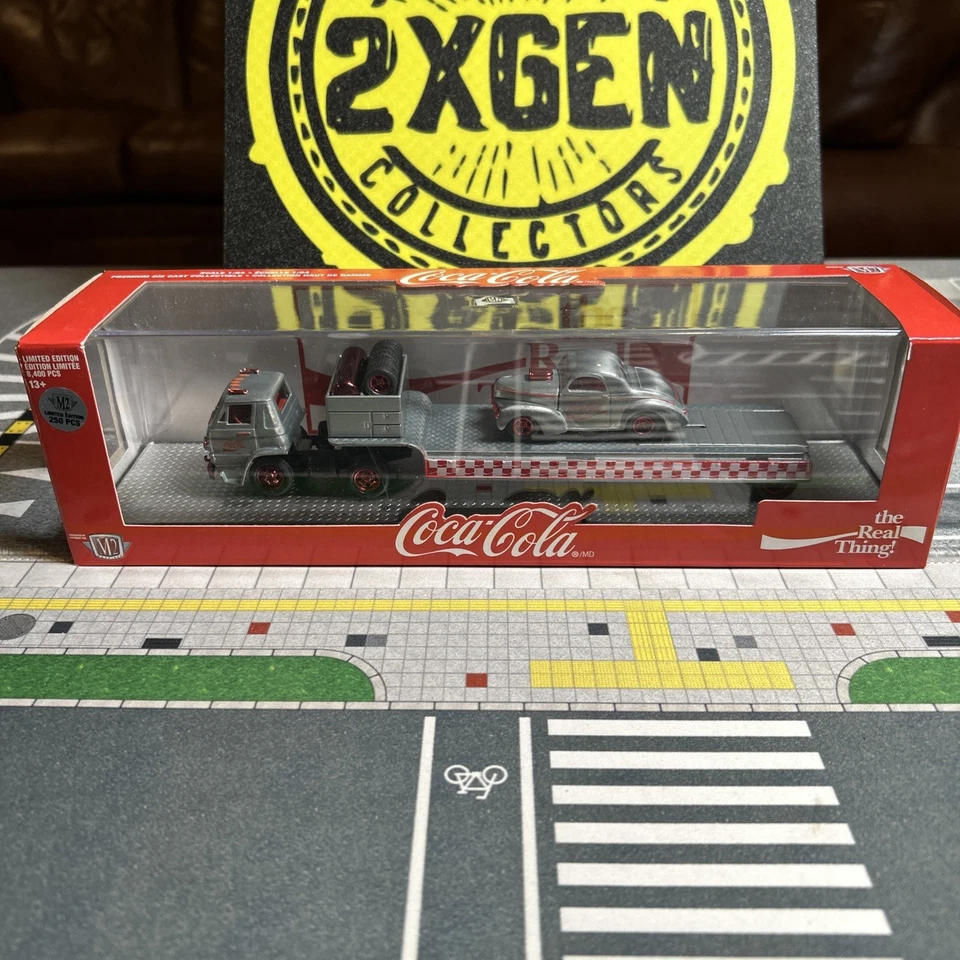 RAW Chase M2 Auto-Haulers Coca Cola 1969 Dodge L600 and 1941 Willys Coupe - Image 2 of 4