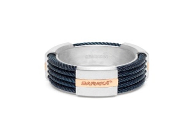 Серебряное кольцо BARAKA Mens AN293081ROAG260000 из коллекции 316L из розового золота