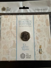 The Royal Mint - Peter Rabbit 50 Pence Coin in presentation Card from the 2018 c