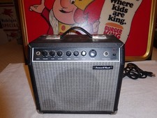 VINTAGE ORIGINAL FENDER SIDEKICK 15 REVERB SILVER FRONT AMP AMPLIFIER MUSICAL IN