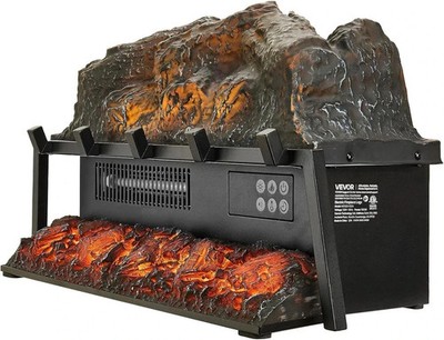 23 Inch Electric Fireplace Log Heater, Fireplace Insert with Crackling Sound, Re