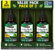 Nature’s Answer Gotu Kola Liquid Extract – 1 fl oz – Pack of 3