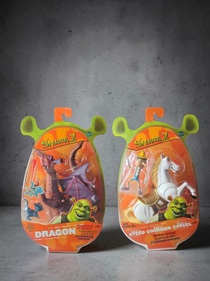  Shrek 2 Dragon & Baby Donke.STEED COURSIER CORCEL Figure Flapping Wings 2004 