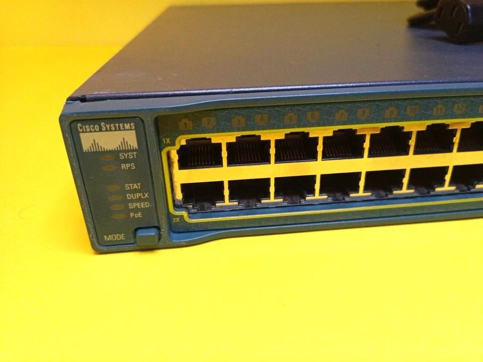 CISCO CATALYST 3560G-48PS-S SERIES NETWORK SWITCH 48 POE ETHERNET & 4 SFP PORTS - Image 3 of 4