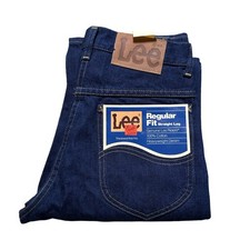 Vintage 80s 90s Lee Rider Denim Jeans Dark Wash 27x34 NOS