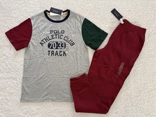 NWT BOYS RALPH LAUREN POLO SZ L 14-16 SHIRT, SWEATPANTS
