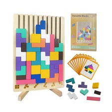 Wooden Stacking Puzzle Toy,3D Wooden Montessori Puzzles Toy,Gia...