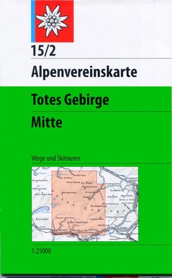 DAV Alpenvereinskarte 15/2 Totes Gebirge Mitte 1 : 25 000 Wegmarkierungen | 2016