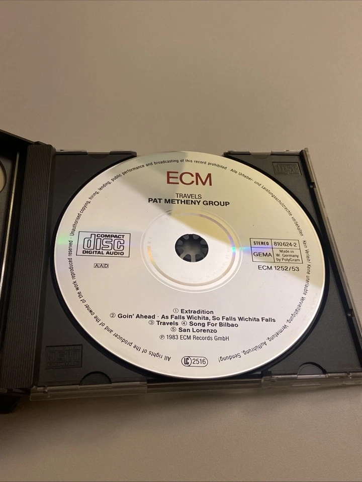 Pat Metheny Group — Travels 2 CD Set in NM ; ECM Rec. High End Made in Germany - Bild 4 von 4