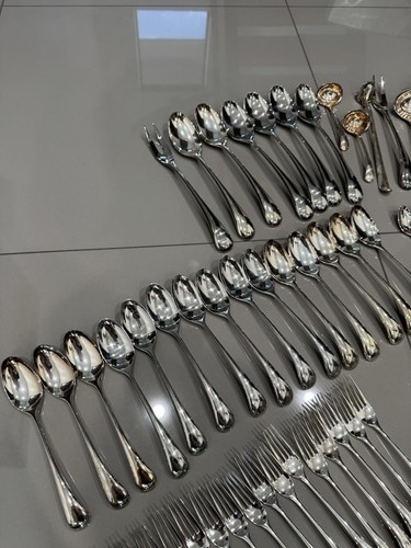 Lot Of 108 Piece DANSK International Designs Torun Korea Stainless Flatware - Picture 5 of 11