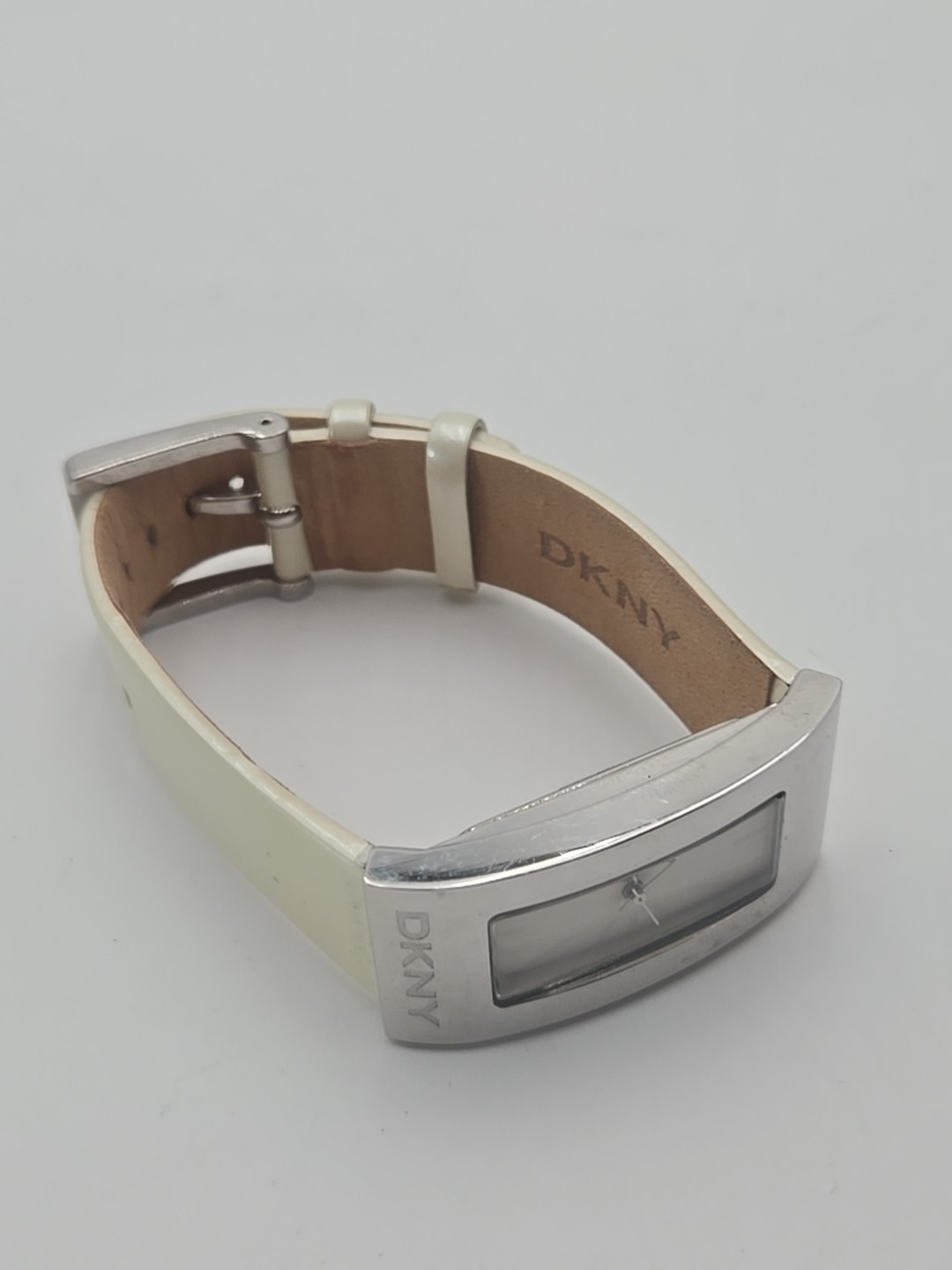DKNY Rectangular Silver Tone Quartz Watch White S… - image 2