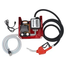 110V Electric Fuel Transfer Pump 550W-60L/Min W/Nozzle Meter Fit Oil Fuel Diesel