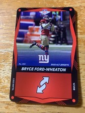 Bryce Ford-Wheaton-NY Giants-2025 UNO Elite NFL ALT Jersey Edition #55-Red