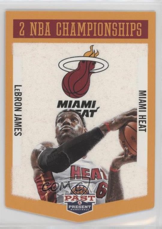 2012-13 Panini Past & Present Winning Touch Banners LeBron James #18 0u3v