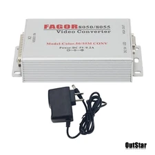 8055 8050 Video Converter Monitor Monochrome to LED LCD Converter w/ Power