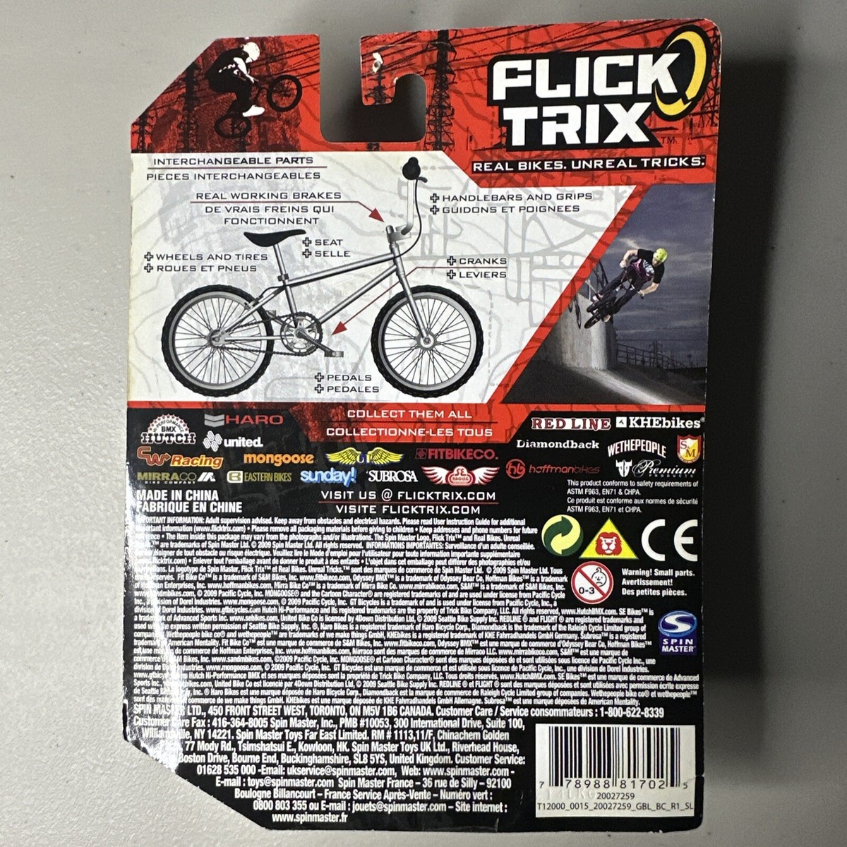 RARE Flick Trix Sunday 2nd Wave 2010 Fingers Bike Bicycle Spin